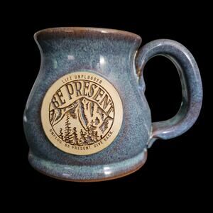Sunset Hill Stoneware Be Present Life Unplugged Handmade USA Mug